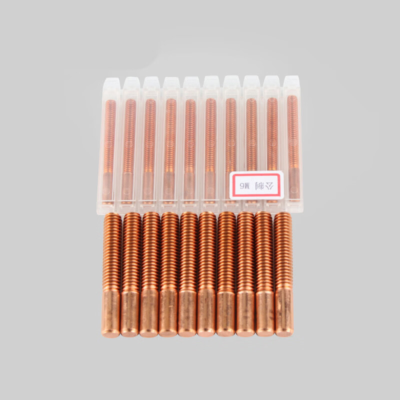 雷卫紫铜螺纹电极铜公电极电火花放电红铜螺牙电极棒粗螺距0.35-3.