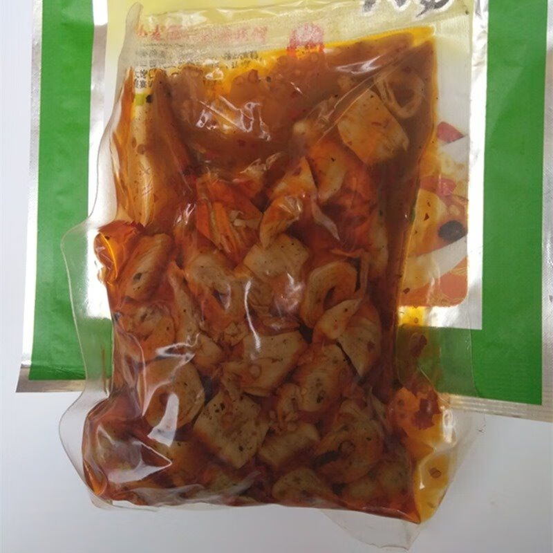滑县宏益鸡汁素肠袋装罐头素肠河南特产小吃下酒菜凉菜香辣面筋卷 5袋