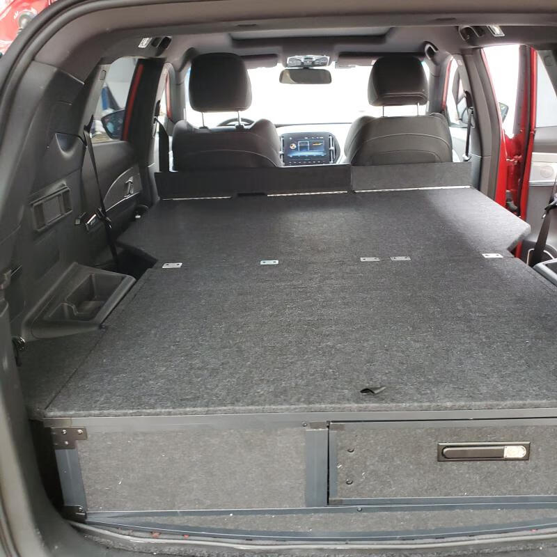 适用于捷途x70 床车改装 多功能储物收纳整理箱 定制车床 后备箱改装