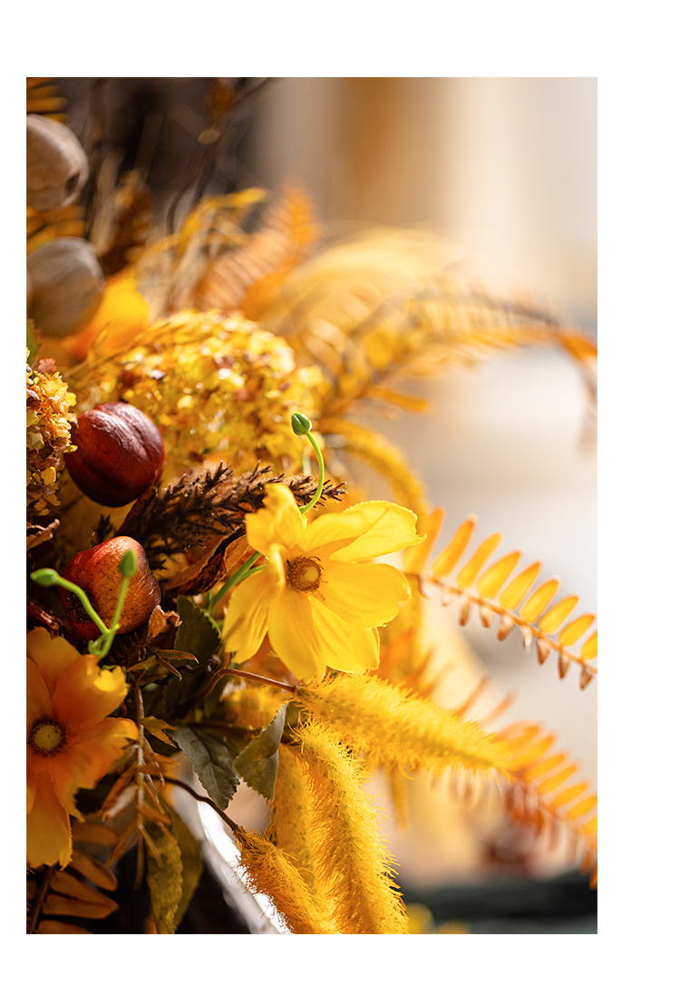 掬涵秋程设计师仿真花束手捧花橙色插花客厅餐桌花艺轻奢摆件秋程仿真