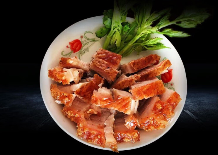 脆皮猪烤大猪肉烤肉 500g/袋 正宗山东章丘黄家烤肉伍忠号黄家烤肉