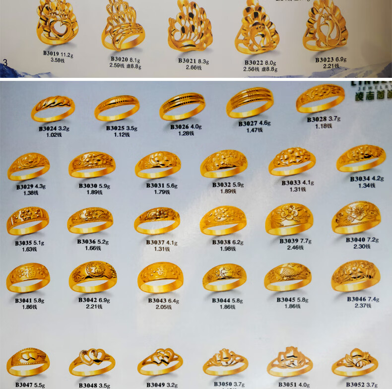 戒指石膏模具凌志新款首饰模具石膏模加工模金银打金戒指石膏项链手镯