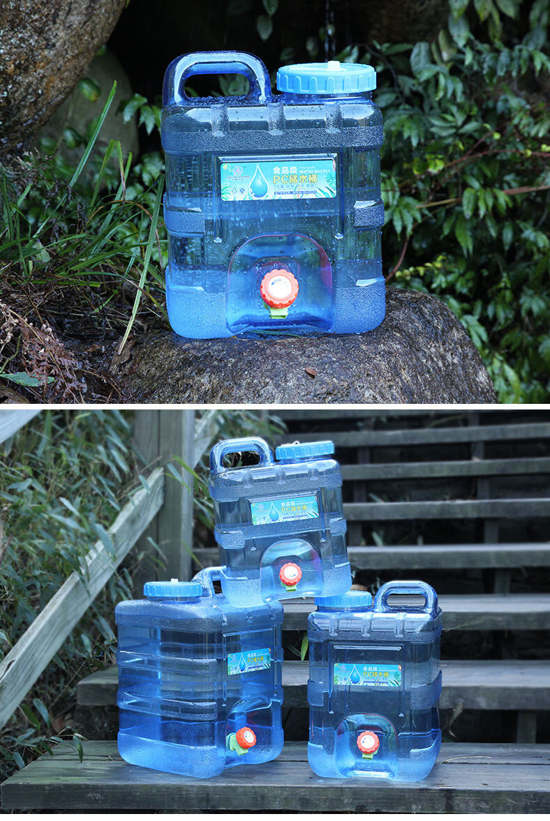 清洁用具 脸盆/水桶 黛然婷(dairanting) 户外pc立式方形水桶装水容器