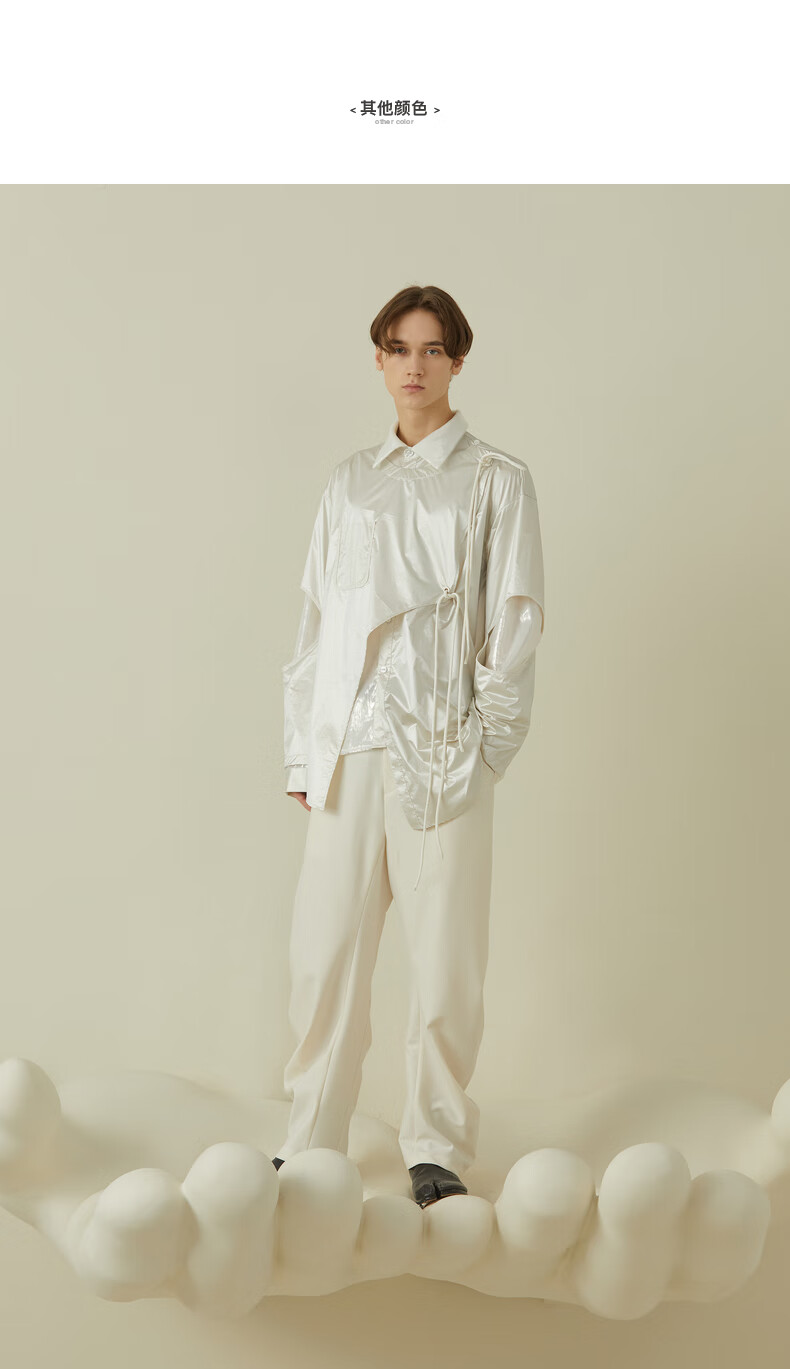 bosie rainbow21秋新款实穿不易皱休闲裤小丑灯笼裤潮5034r 黑色 l