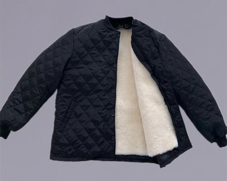 花花公子高档中老年羊剪绒皮毛一体羊毛棉袄真羊皮内胆男款棉衣抗风