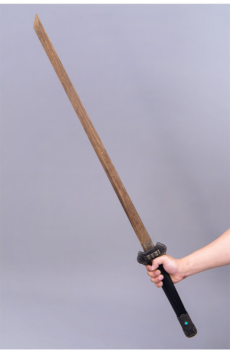 定制款木质剑道居合户外练习木刀带鞘防身武道唐横刀唐剑长款刀剑未