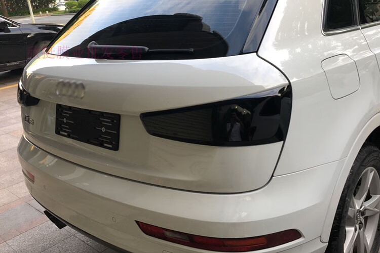 适用于奥迪a6熏黑尾灯膜磨砂熏黑改色膜大灯浅黑膜车灯a4a5车灯膜套餐