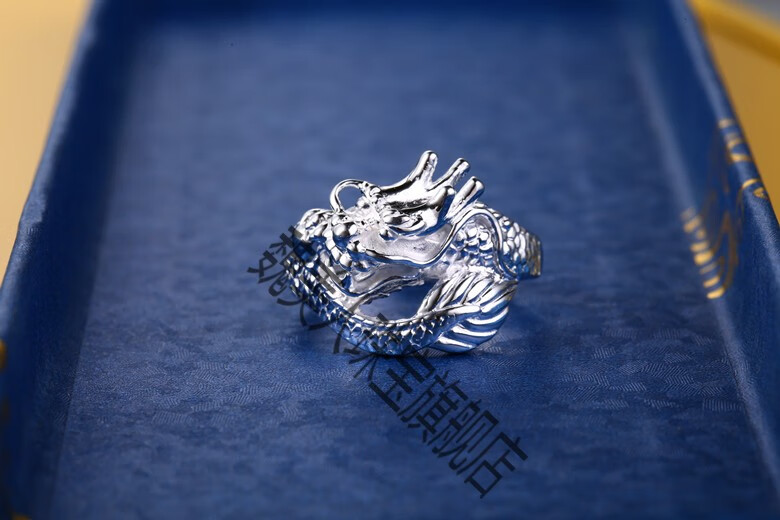 老凤凰情人节礼物990戒指男式龙形龙头戒指食指环个性男人霸气手工