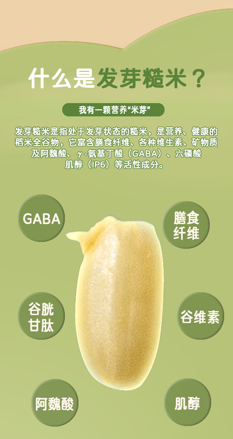 5折发芽糙米小町发芽米粗粮五谷杂粮米5斤健身饱腹低gi胚芽米