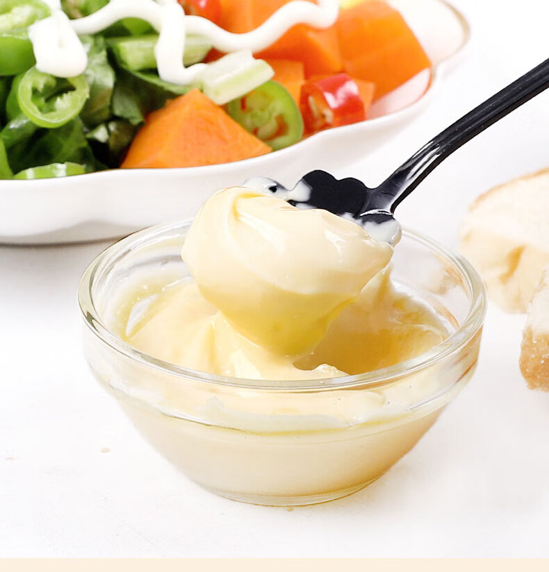 丘比沙拉酱蛋黄酱1kg咸口味日本寿司料理手抓饼土豆汉堡酱汁蔬菜沙拉