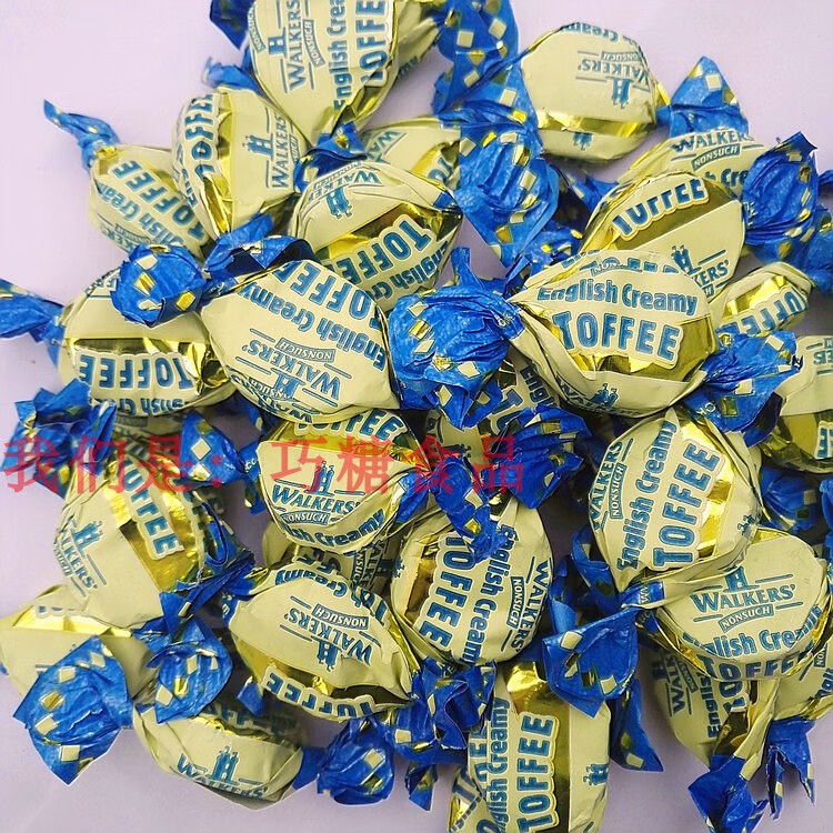 年货节新品英国walkers奶油太妃糖沃尔克斯软糖耐嚼太妃软糖散装半斤6