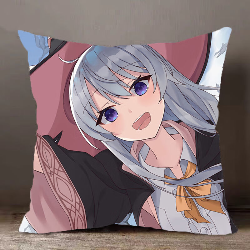 魔女之旅小说周边抱枕伊蕾娜人物屑魔女二次元动漫靠枕床头沙发枕头套