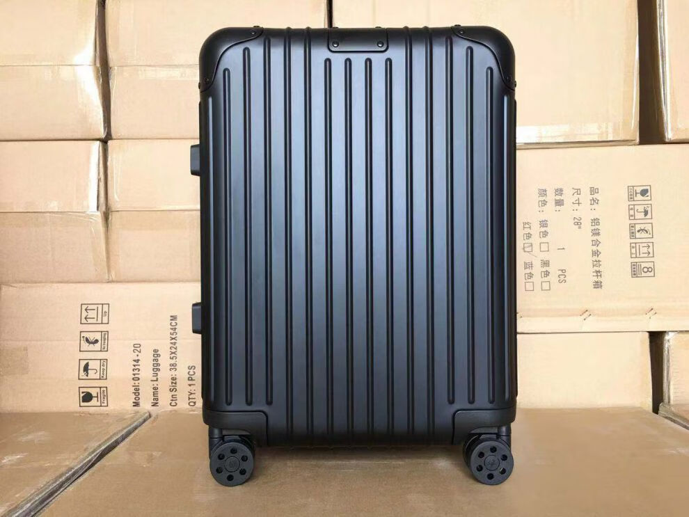 行李箱铝合金拉杆箱20英寸登机箱行李箱铝镁合金旅行 红色 26寸