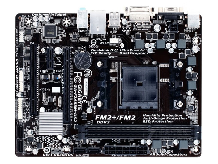 充新gigabyte/技嘉ga-f2a55m-ds2a55/a58 fm2 主板a10860套装原装