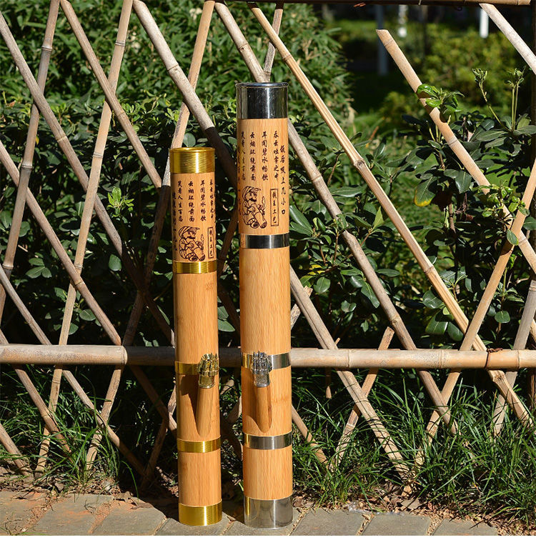 云南水烟筒仿木水烟壶过滤烟具不易裂水烟斗大中小水烟桶字款竹子