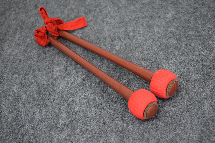 六道木锣槌六道木手工缠制红色锣锤锣点大小苏锣大锣槌小铜锣锤敲锣棒