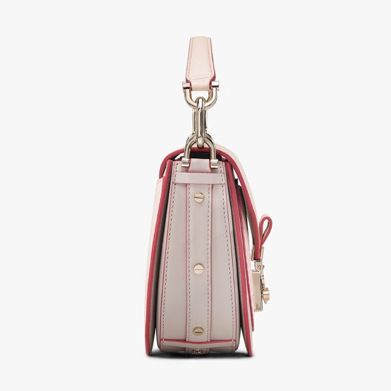 mcm女包patricia visetos拼色单肩斜挎包手提包mini 棕色mwsaspa13o3