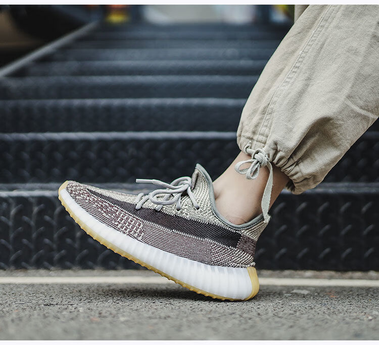 【官网旗舰店】椰子鞋男v2卡其灰满天星真爆过毒潮鞋休闲运动鞋 旗舰