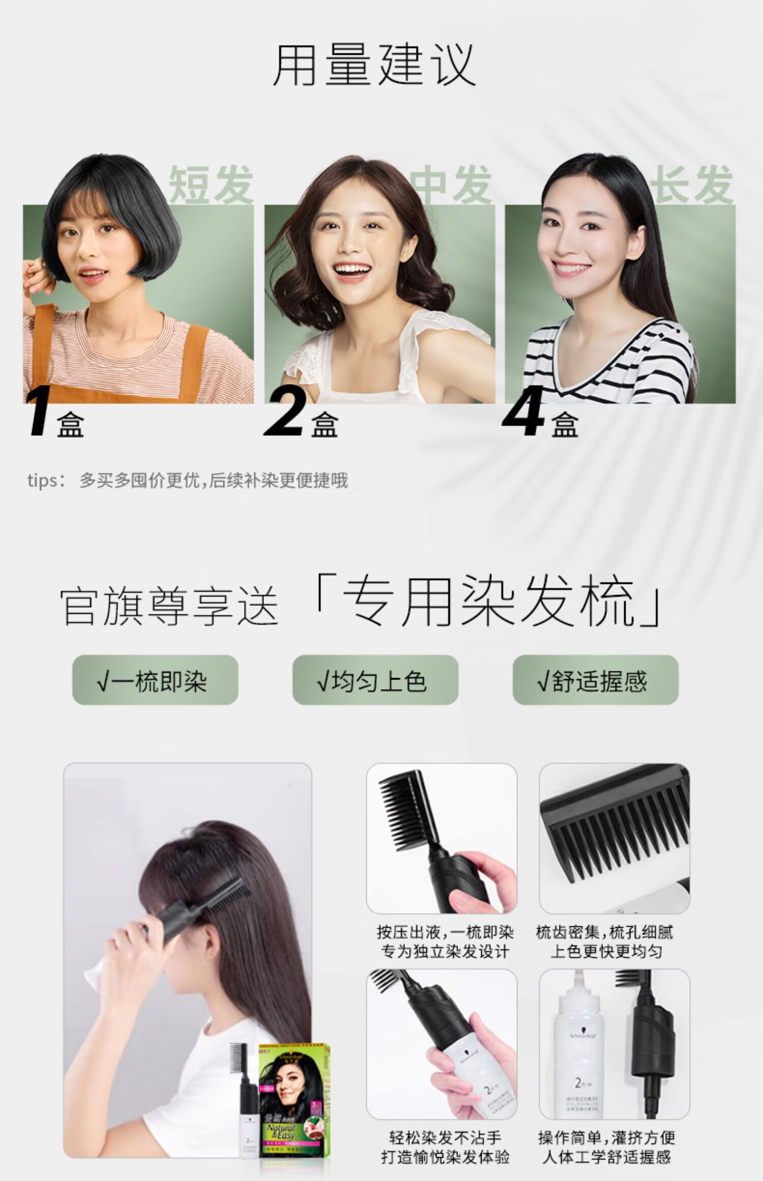 施华蔻染发膏染发剂自己在家染怡然盖白2022黑茶色染膏 4.