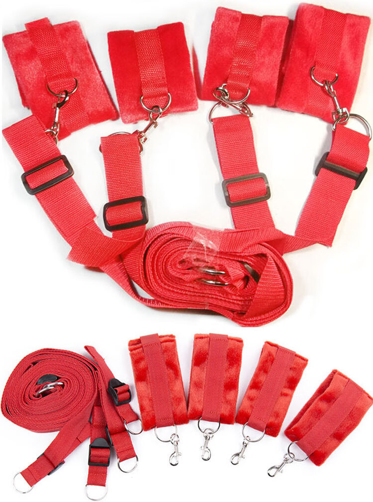 趣睡床绑带捆绑绳张开分腿床上捆绑束缚带脚手拷铐男女性用床绑带5米