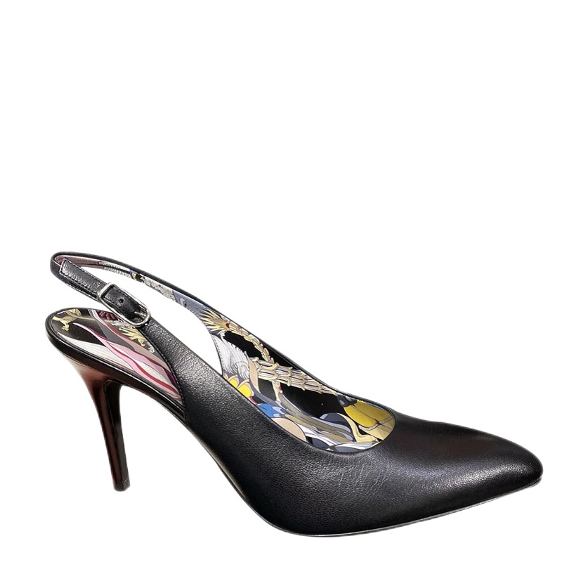 爱马仕 hermes 女士 经典简约款高跟鞋h201026z02370 ba 黑色系 37