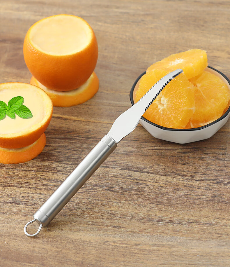 剥橙器304不锈钢 橙子抽芯取肉器304不锈钢开脐橙剥皮工具做香橙牛奶