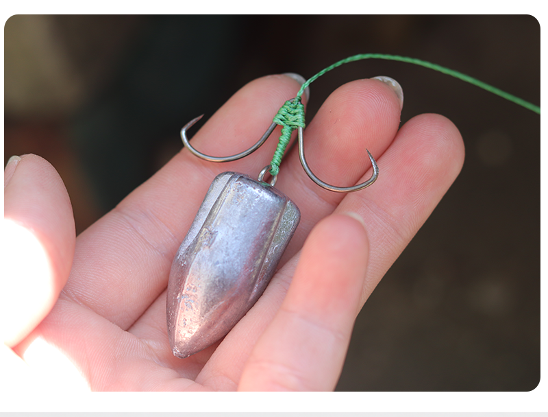 甲鱼枪配件手工绑制钩线组绑铅坠串钩甲鱼钩排钩线组401美人铅60克5钩