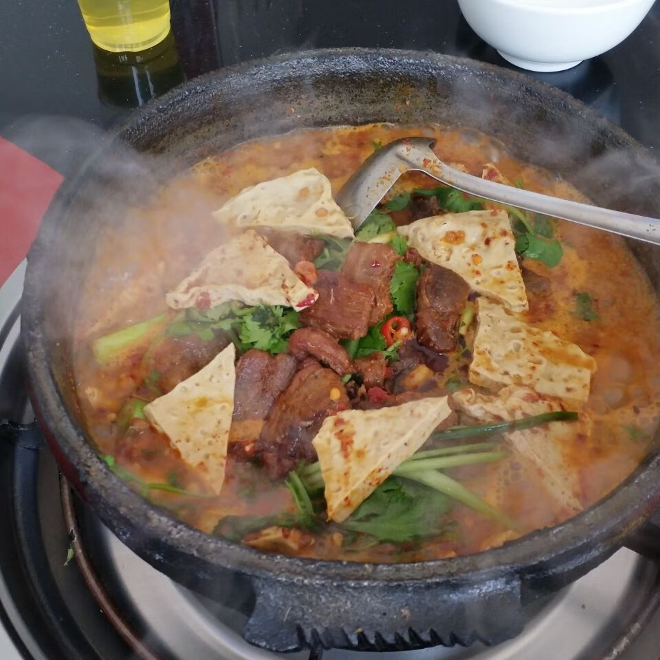 火锅豆干贵州六龙豆干火锅毕节大方三角形豆干搭配火锅底料 豆干500克