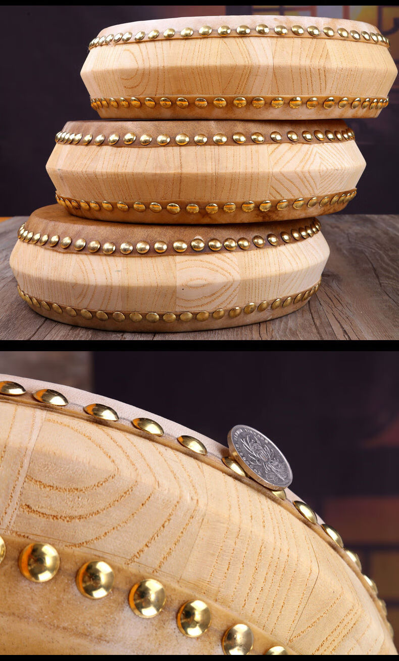 说书鼓牛皮鼓黄牛皮书鼓山东东北梅花湖韵大鼓书鼓鼓锤