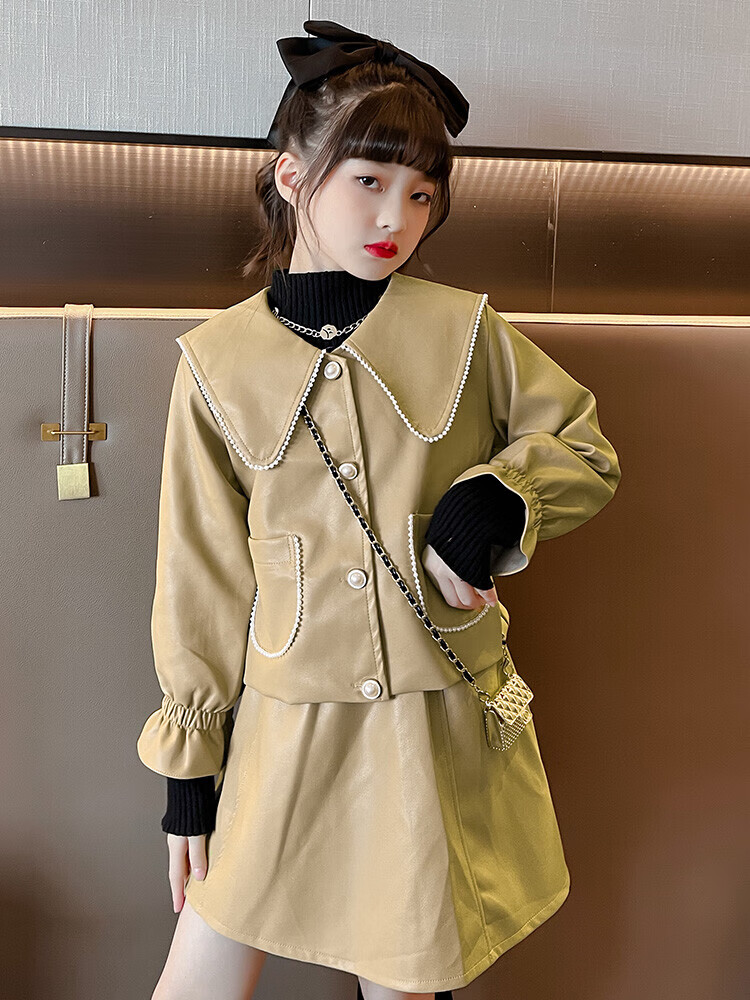 博珏女大童套装秋冬季13到15岁中童女装加厚小孩子衣服12岁以上儿童