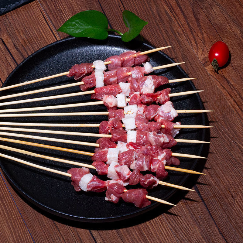 30串烧烤肉串牛肉串各种烧烤食材冷冻半成品 精品五花肉20串【图片