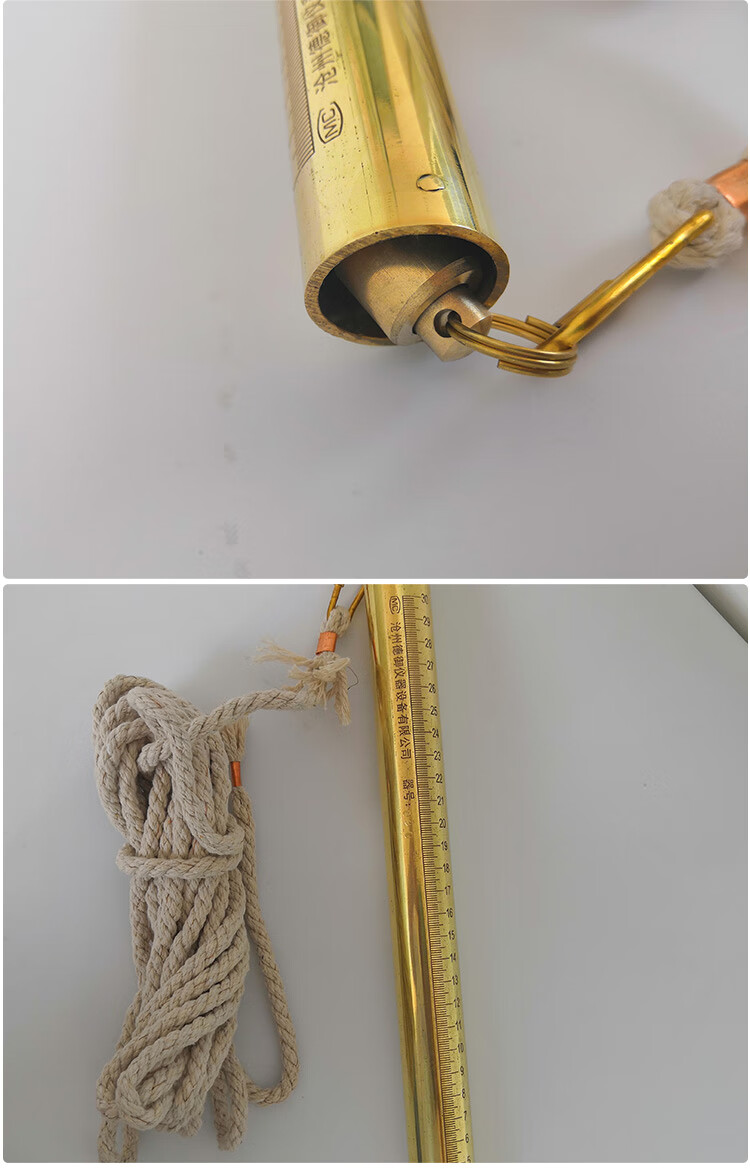 试水尺油罐量水检测铜管式纯铜防爆试水尺量水尺测油深测水纯铜试水尺