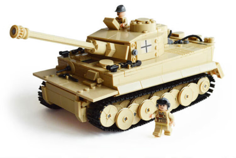 乐··高开智虎式坦克积木男孩子世纪军事二战德国拼装玩具昂沐 t-34