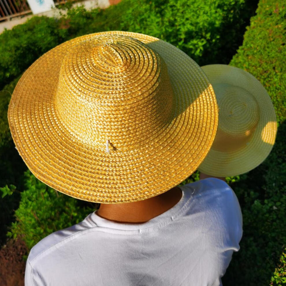 曼禄绅草帽编织草帽大号农用编制草帽夏季遮阳防晒工地户外帽子儿童大