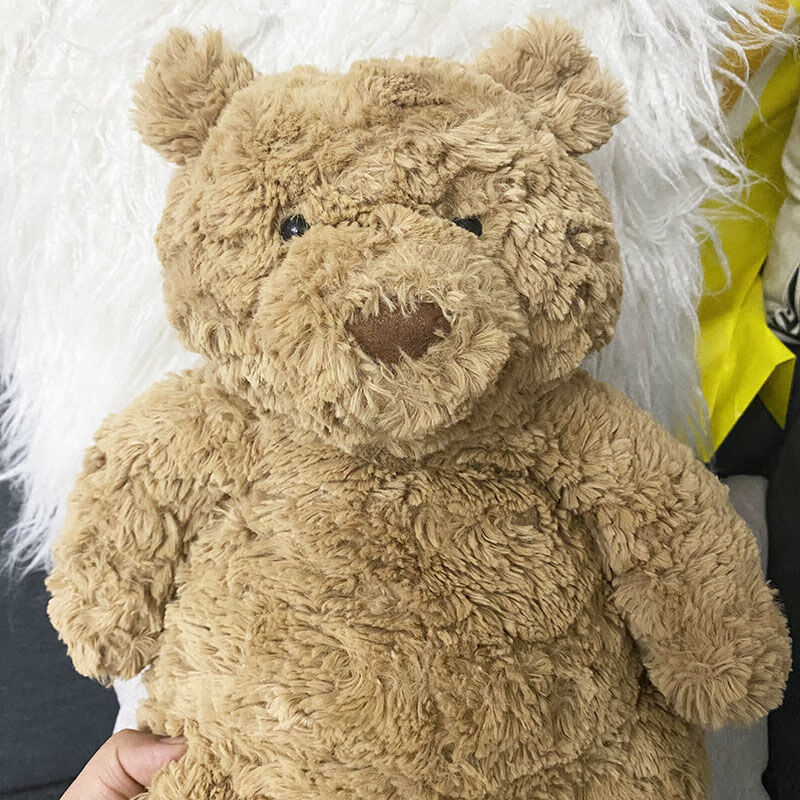 巴塞罗熊抖音小红书网红巴塞罗那小熊泰迪熊睡觉软萌抱枕毛绒玩具公仔