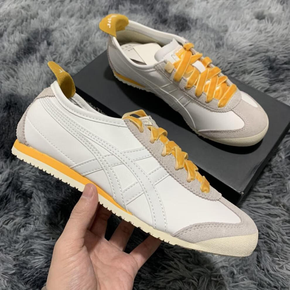 老虎鞋鬼冢虎tiger阿甘男女款小白鞋休闲鞋同款德训鞋一脚蹬小白鞋