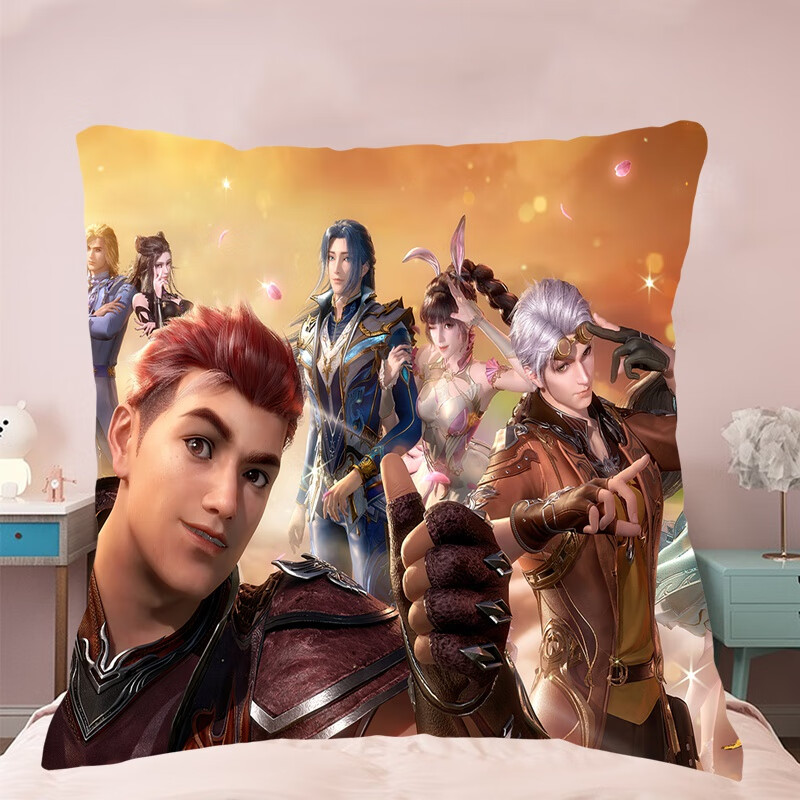 国漫斗罗大陆周边动漫沙发床靠枕孩子学生日礼物唐三小舞抱枕枕头唐三