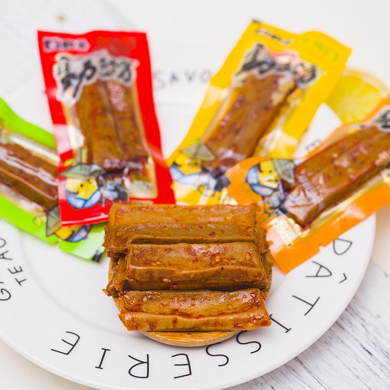口口香豆干500g麻辣香辣味整箱湖南特产豆腐干小包装零食混合装香辣