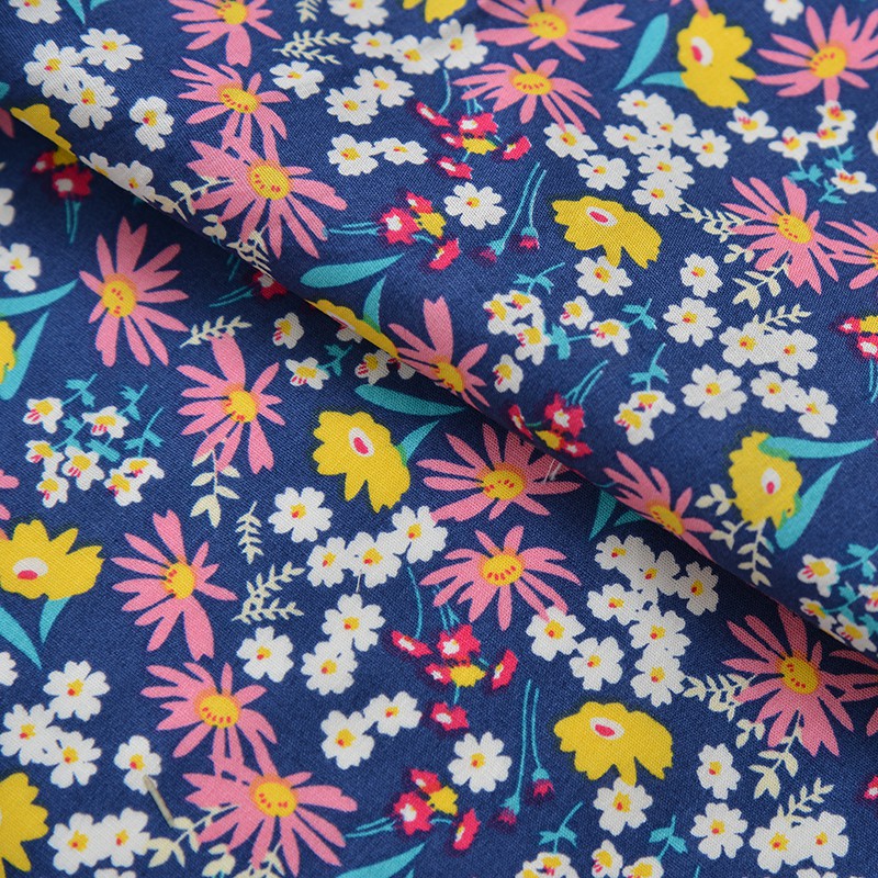 小郎人纯棉小碎花田园印花棉布清新布料夏天宝宝连衣裙手工衣服面料