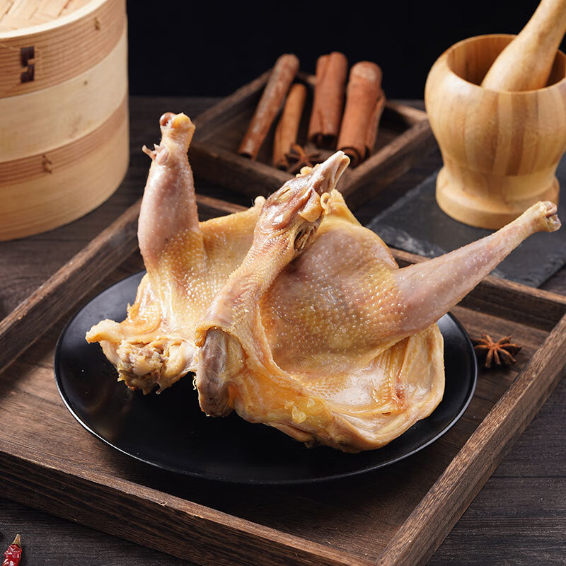 荆门十里铺风干鸡湖北农家土特产荆州咸腊鸡整只干货腌制腊肉4只