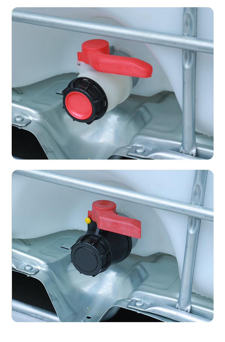 包装吨桶配件塑料阀门ibc桶吨桶氟胶球阀1000l桶耐酸碱阀门 dn60球阀