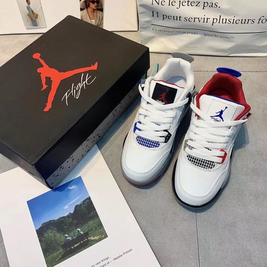 aj4篮球鞋男女鞋乔4大学熔岩白泥大巴黎实战运动鞋热熔岩aj4高品37