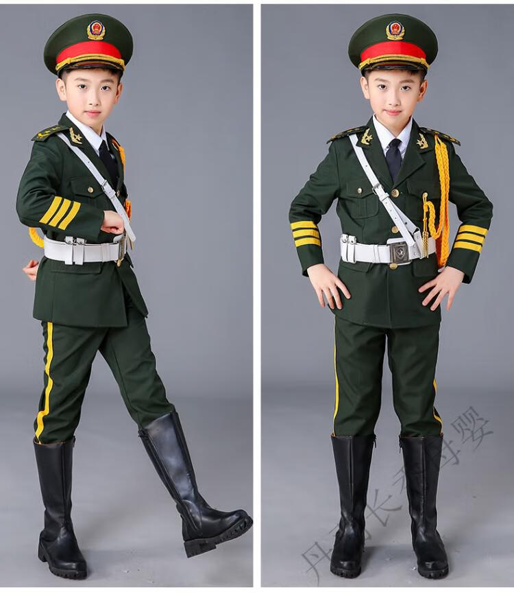 儿童升旗手服装幼儿园小中学生仪仗队护卫队礼兵服男女童阅兵 女款