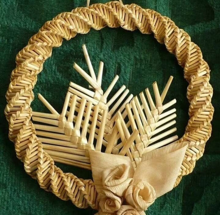 麦秆念经麦秆麦秆画麦草杆大麦杆麦草编织一斤价格22公分左右一斤价格