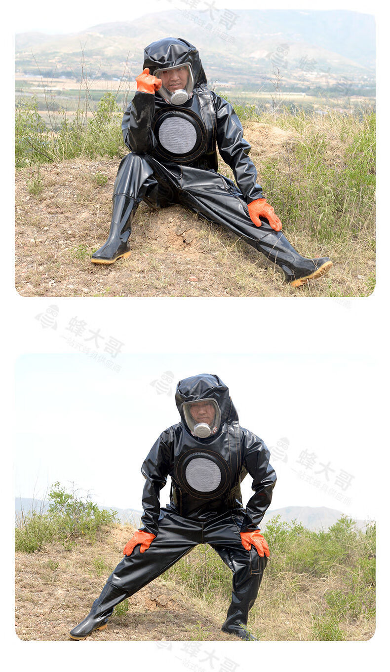 抓马蜂服防蜂衣马蜂服加厚耐磨透气带风扇胡蜂红娘上树专用马蜂衣