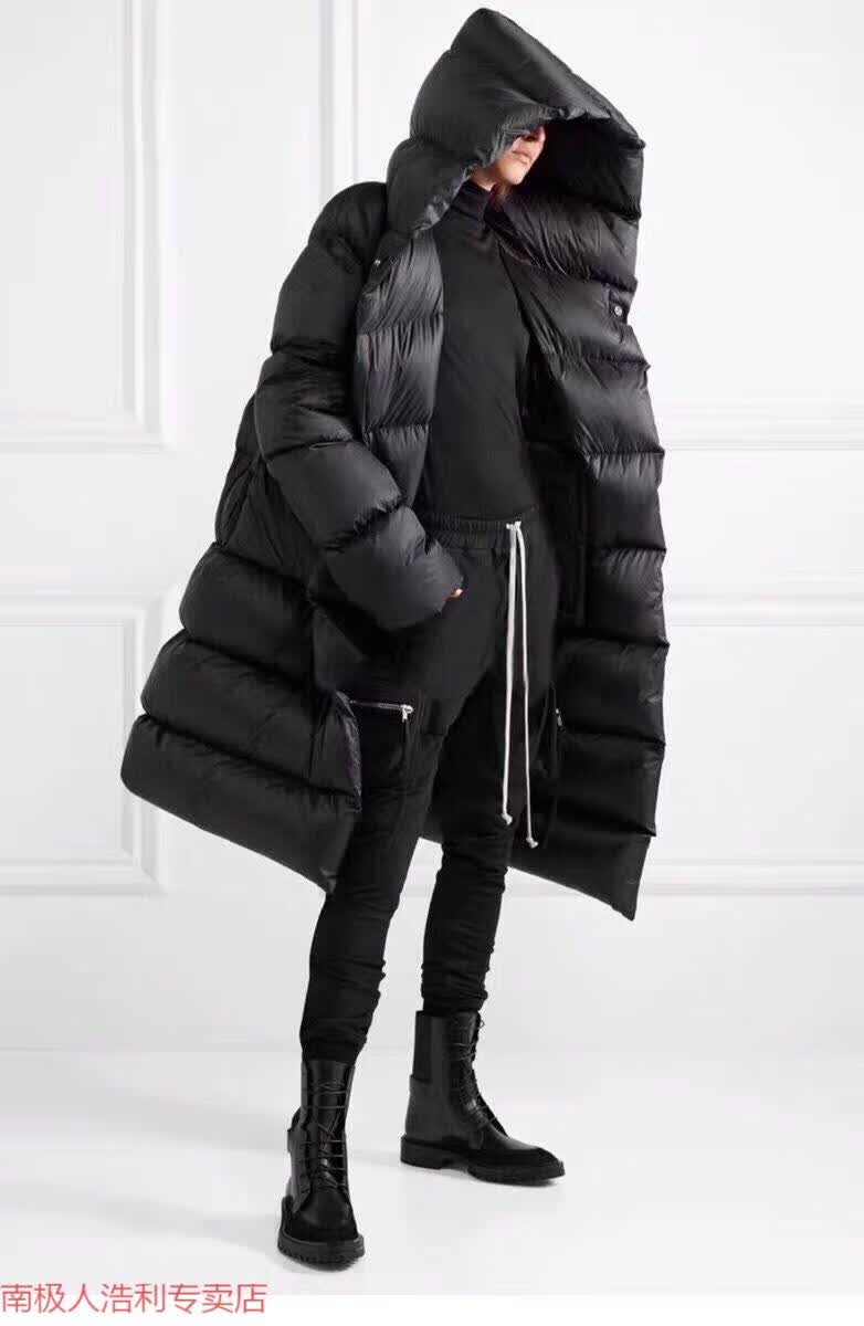 南极人品牌高档女装 羽绒服女中长款加厚过膝90白鹅绒360克充绒保暖