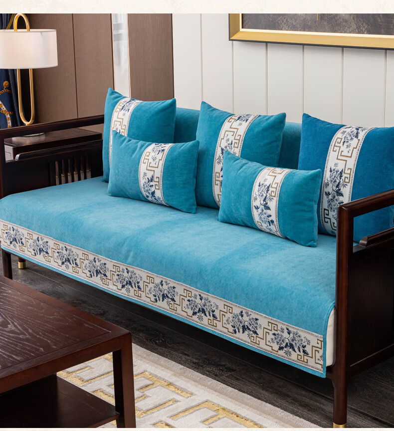 红木沙发垫坐垫高档防滑实木沙发组合新坐红木全盖布四季通用防滑木