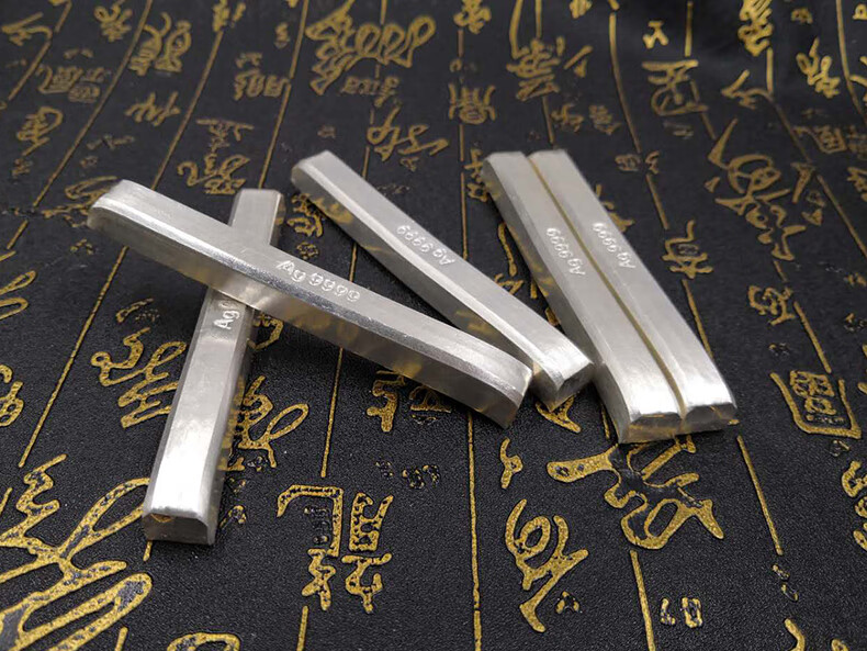 银条一号白银银料足银银块银砖银锭碎银加工投资收藏七夕礼物 银条10