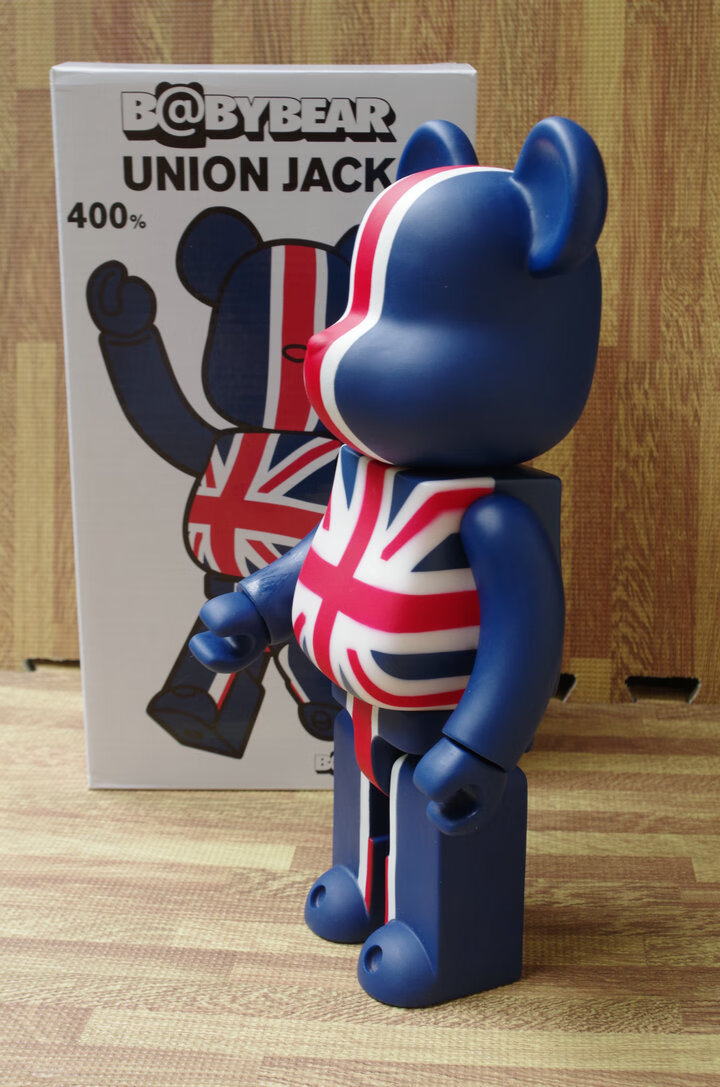【品牌上新】潮玩陈冠希bearbrick 暴力熊积木熊英国米字旗公仔摆件