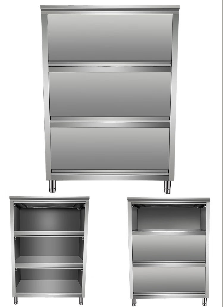 卉芸冉不锈钢食品橱保洁柜四门立柜拉门碗柜储物柜商用厨房储藏柜可